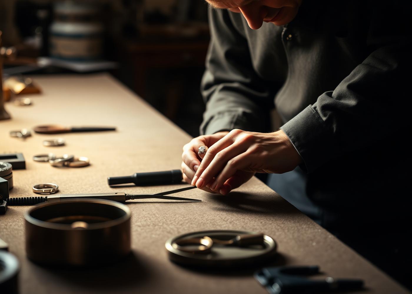Atelier van JUWELMASTER in Antwerpen